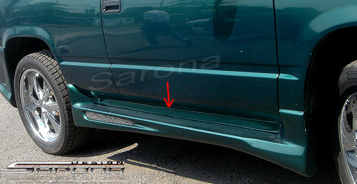 Custom Chevy Tahoe Side Skirts  SUV/SAV/Crossover (1992 - 1999) - $490.00 (Part #CH-004-SS)
